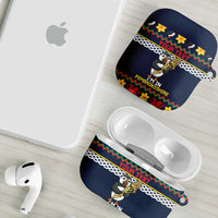 Personalized Pembrokeshire Wales Christmas AirPods Case The Lovespoon Puffin - Wonder Print Shop