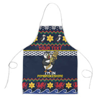 Personalized Pembrokeshire Wales Christmas Apron The Lovespoon Puffin - Wonder Print Shop