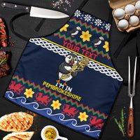 Personalized Pembrokeshire Wales Christmas Apron The Lovespoon Puffin - Wonder Print Shop