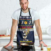 Personalized Pembrokeshire Wales Christmas Apron The Lovespoon Puffin - Wonder Print Shop