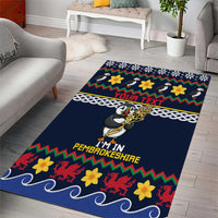 Personalized Pembrokeshire Wales Christmas Area Rug The Lovespoon Puffin - Wonder Print Shop