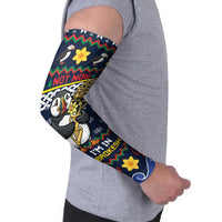 Personalized Pembrokeshire Wales Christmas Arm Sleeves The Lovespoon Puffin - Wonder Print Shop
