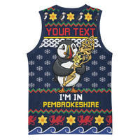 Personalized Pembrokeshire Wales Christmas Basketball Jersey The Lovespoon Puffin - Wonder Print Shop