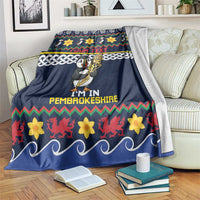 Personalized Pembrokeshire Wales Christmas Blanket The Lovespoon Puffin - Wonder Print Shop