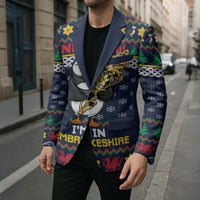 Personalized Pembrokeshire Wales Christmas Blazer The Lovespoon Puffin - Wonder Print Shop