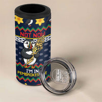 Personalized Pembrokeshire Wales Christmas 4 in 1 Can Cooler Tumbler The Lovespoon Puffin - Wonder Print Shop