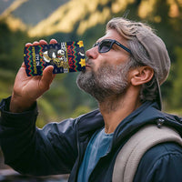 Personalized Pembrokeshire Wales Christmas 4 in 1 Can Cooler Tumbler The Lovespoon Puffin - Wonder Print Shop