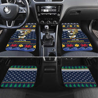 Personalized Pembrokeshire Wales Christmas Car Mats The Lovespoon Puffin - Wonder Print Shop
