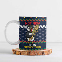 Personalized Pembrokeshire Wales Christmas Ceramic Mug The Lovespoon Puffin - Wonder Print Shop