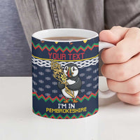 Personalized Pembrokeshire Wales Christmas Ceramic Mug The Lovespoon Puffin - Wonder Print Shop