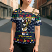 Personalized Pembrokeshire Wales Christmas Cross Shoulder Shirt The Lovespoon Puffin - Wonder Print Shop