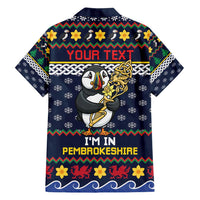 Personalized Pembrokeshire Wales Christmas Family Matching Summer Maxi Dress and Hawaiian Shirt The Lovespoon Puffin - Wonder Print Shop