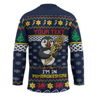Personalized Pembrokeshire Wales Christmas Hockey Jersey The Lovespoon Puffin - Wonder Print Shop