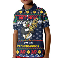 Personalized Pembrokeshire Wales Christmas Kid Polo Shirt The Lovespoon Puffin - Wonder Print Shop