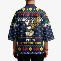Personalized Pembrokeshire Wales Christmas Kimono The Lovespoon Puffin - Wonder Print Shop