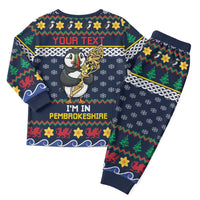 Personalized Pembrokeshire Wales Christmas Pajama Set The Lovespoon Puffin - Wonder Print Shop