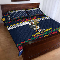 Personalized Pembrokeshire Wales Christmas Quilt Bed Set The Lovespoon Puffin - Wonder Print Shop
