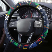Pembrokeshire Wales Christmas Steering Wheel Cover The Lovespoon Puffin - Wonder Print Shop
