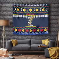 Personalized Pembrokeshire Wales Christmas Tapestry The Lovespoon Puffin - Wonder Print Shop