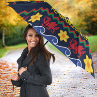 Personalized Pembrokeshire Wales Christmas Umbrella The Lovespoon Puffin - Wonder Print Shop