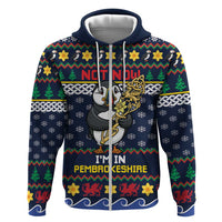 Personalized Pembrokeshire Wales Christmas Zip Hoodie The Lovespoon Puffin - Wonder Print Shop