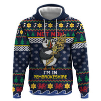 Personalized Pembrokeshire Wales Christmas Zip Hoodie The Lovespoon Puffin - Wonder Print Shop