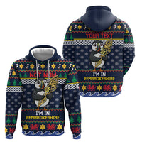 Personalized Pembrokeshire Wales Christmas Zip Hoodie The Lovespoon Puffin - Wonder Print Shop