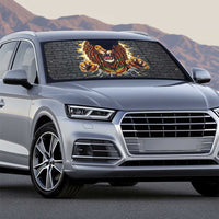 Jamaica Rasta Lion Auto Sun Shade Reggae Lion Breaking Wall Design - Wonder Print Shop
