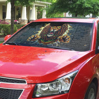 Jamaica Rasta Lion Auto Sun Shade Reggae Lion Breaking Wall Design - Wonder Print Shop