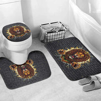 Jamaica Rasta Lion Bathroom Set Reggae Lion Breaking Wall Design - Wonder Print Shop