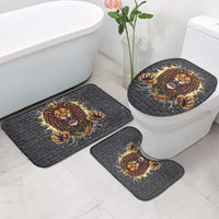 Jamaica Rasta Lion Bathroom Set Reggae Lion Breaking Wall Design - Wonder Print Shop