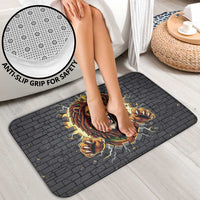 Jamaica Rasta Lion Bathroom Set Reggae Lion Breaking Wall Design - Wonder Print Shop