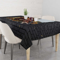 Jamaica Rasta Lion Tablecloth Reggae Lion Breaking Wall Design - Wonder Print Shop
