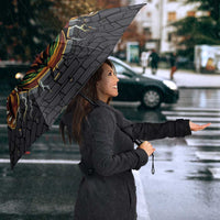 Jamaica Rasta Lion Umbrella Reggae Lion Breaking Wall Design - Wonder Print Shop