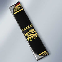 Personalized Albania Eagle Auto Sun Shade Red and Black Heritage - Wonder Print Shop
