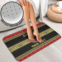 Personalized Albania Eagle Bathroom Set Red and Black Heritage - Wonder Print Shop