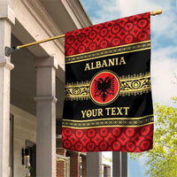 Personalized Albania Eagle Garden Flag Red and Black Heritage - Wonder Print Shop