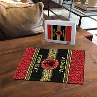 Personalized Albania Eagle Puzzle Red and Black Heritage - Wonder Print Shop