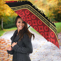 Personalized Albania Eagle Umbrella Red and Black Heritage - Wonder Print Shop