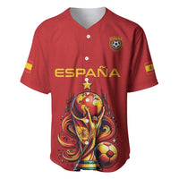 Custom World Football 2026 Spain Baseball Jersey Road To Champions Dream - Wonder Print Shop