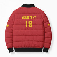 Custom World Football 2026 Spain Bomber Puffer Jacket Road To Champions Dream - Wonder Print Shop