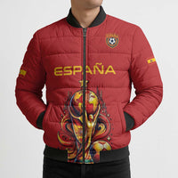 Custom World Football 2026 Spain Bomber Puffer Jacket Road To Champions Dream - Wonder Print Shop