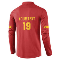 Custom World Football 2026 Spain Button Sweatshirt Road To Champions Dream - Wonder Print Shop