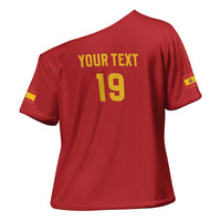 Custom World Football 2026 Spain Cross Shoulder Shirt Road To Champions Dream - Wonder Print Shop