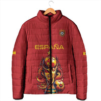 Custom World Football 2026 Spain Padded Jacket Road To Champions Dream - Wonder Print Shop