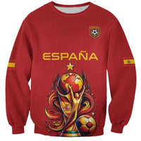 Custom World Football 2026 Spain Sweatshirt Road To Champions Dream - Wonder Print Shop