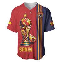 Custom World Football 2026 Spain Baseball Jersey Road To The Champions - Wonder Print Shop
