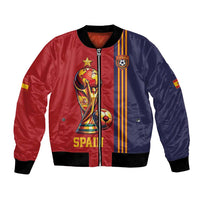 Custom World Football 2026 Spain Bomber Jacket Road To The Champions - Wonder Print Shop