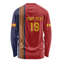 Custom World Football 2026 Spain Long Sleeve Shirt Road To The Champions - Wonder Print Shop