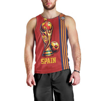 Custom World Football 2026 Spain Men Tank Top Road To The Champions - Wonder Print Shop